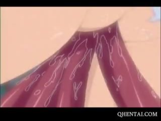 Hentai joven dama consigue follada por monstruo tentáculos