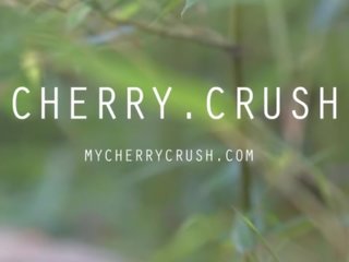 CHERRY CRUSH - SCHOOL girl ORGASM&comma; OILED ASS&comma; BUTT PLUG AND CUM SHOT