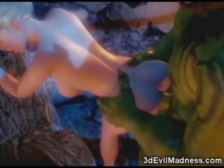 3d elf perizada ravaged by orc - sikiş video at ah-me