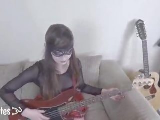 Preview&colon; charming emo guitar lesson hard silit and eats cum