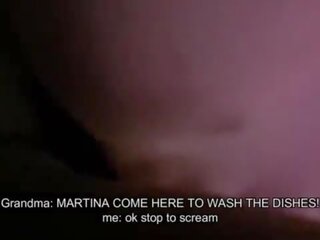 Martina fucks the veikals skolnieks ar viņai stepgrandma aizvērt