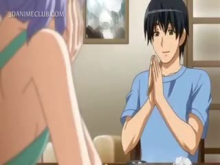 Mahiyain hentai manika sa apron paglukso craving manhood sa kama