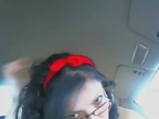 Red dressed lover playing in car part three