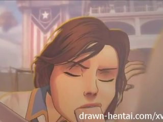 Bioshock Infinite Hentai - Wake up sex clip vid from Elizabeth